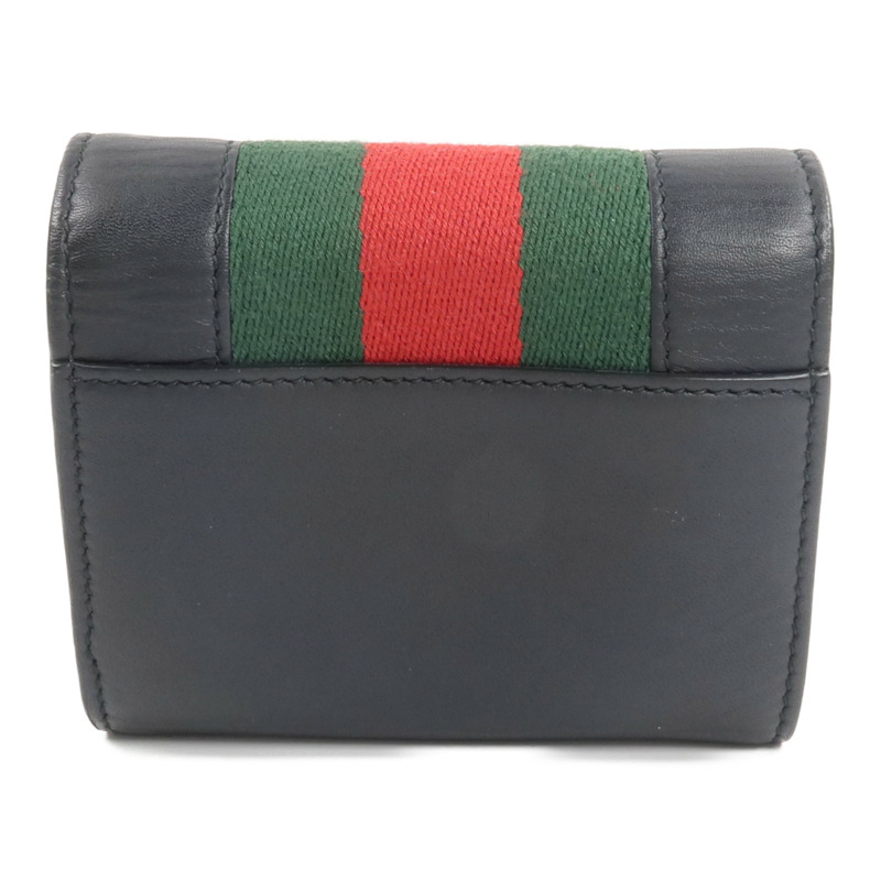 GUCCI 牛皮皮革Trifold Walllet錢包-1
