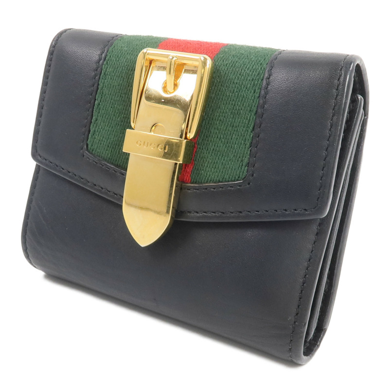 GUCCI 牛皮皮革Trifold Walllet錢包-2