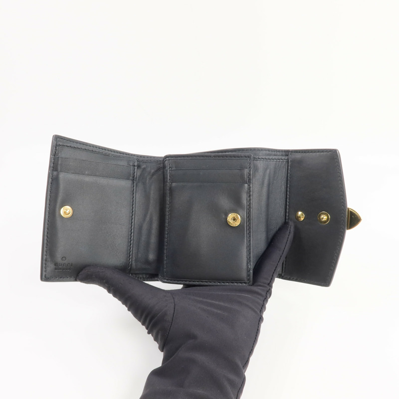 GUCCI 牛皮皮革Trifold Walllet錢包-7