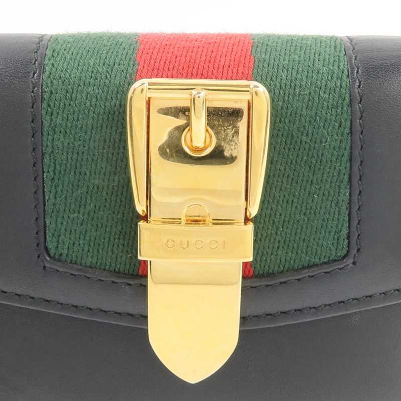 GUCCI 牛皮皮革Trifold Walllet錢包-12