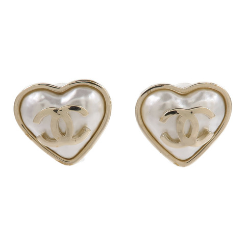 CHANEL 金屬Heart Clip On Earrings耳環