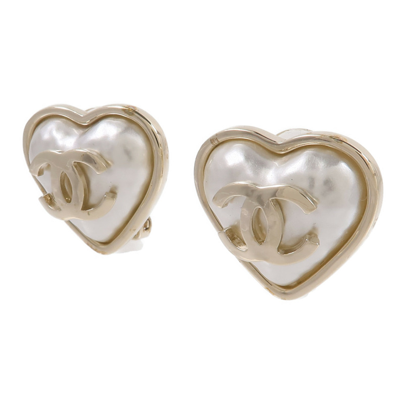 CHANEL 金屬Heart Clip On Earrings耳環-1