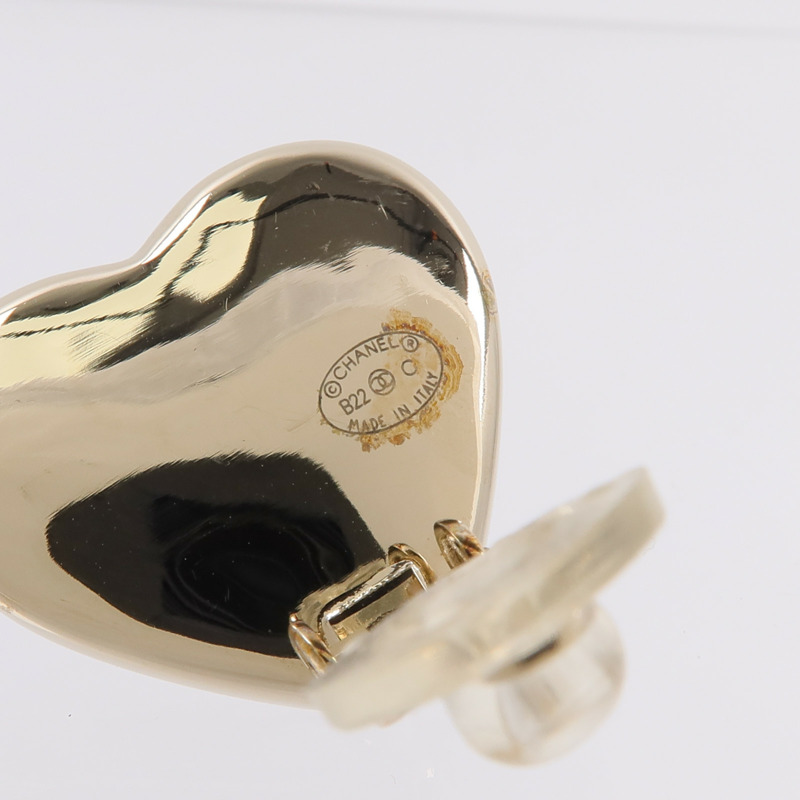 CHANEL 金屬Heart Clip On Earrings耳環-4