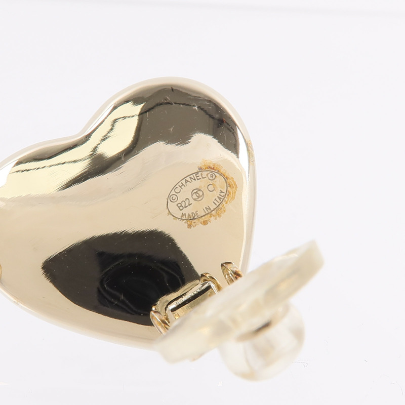 CHANEL 金屬Heart Clip On Earrings耳環-6