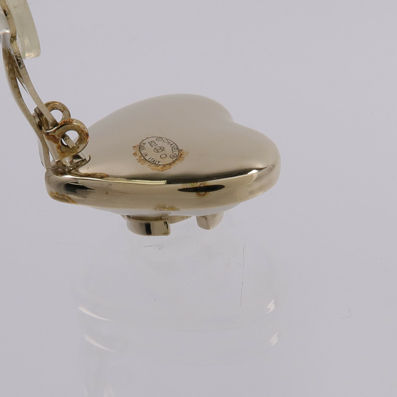 CHANEL 金屬Heart Clip On Earrings耳環-7