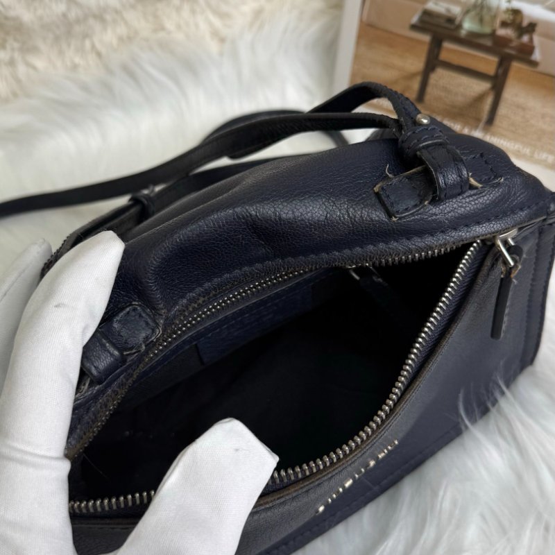 Givenchy Pandora 潘多拉 藍色 牛皮 小號 銀扣-7