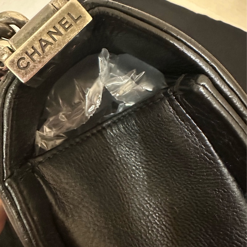 香奈兒Chanel Leboy 25 黑銀-12