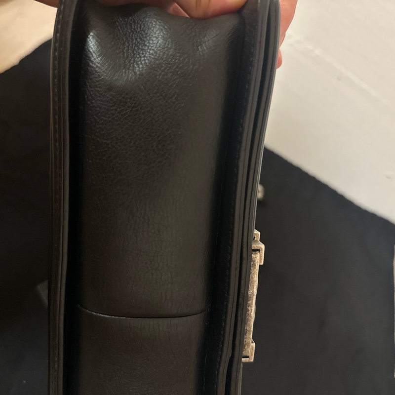 香奈兒Chanel Leboy 25 黑銀-5