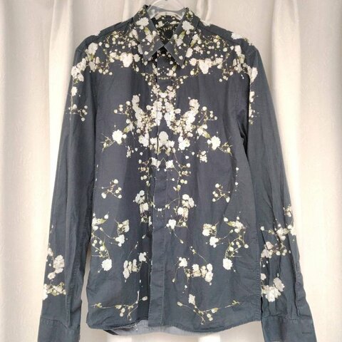 Givenchy 紀梵希 珍珠滿天星襯衫 38碼 無領標