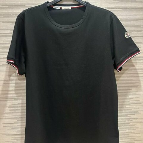 💎Han's house精品服飾💎moncler LOGO 彩條 短 T 現貨 XS ~ S 原價10000