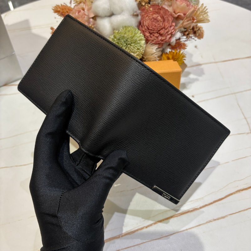 *SHIHNA名牌精品* TOD'S 金屬LOGO 波紋小牛皮 對開短夾-7