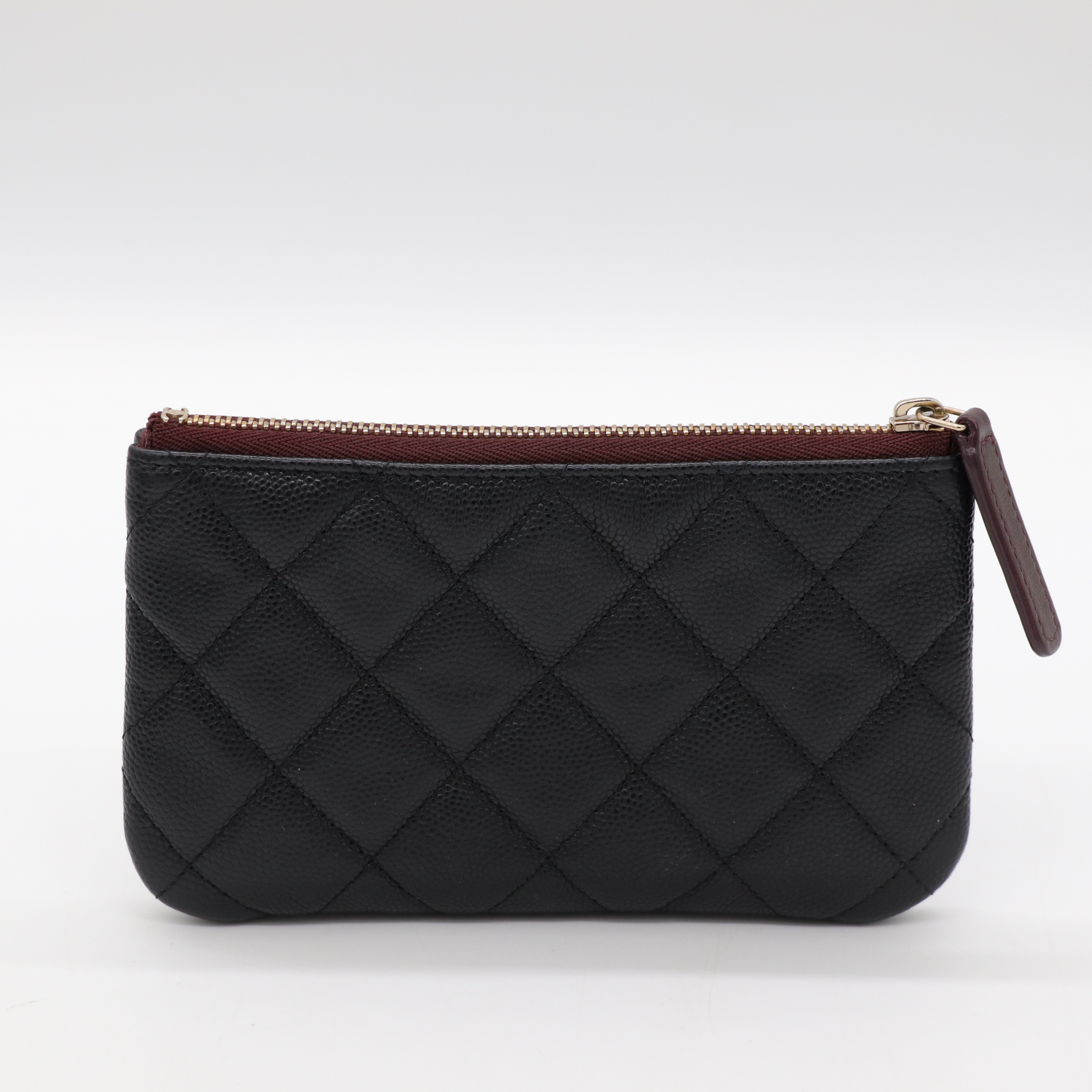 CHANEL 一字魚子醬皮零錢包-2