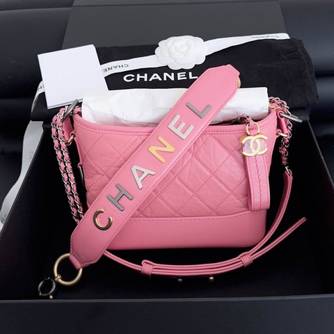 【近新閒置品】高價款閒置品Chanel香奈兒唇膏粉小號手柄流浪鏈條包手柄款29開