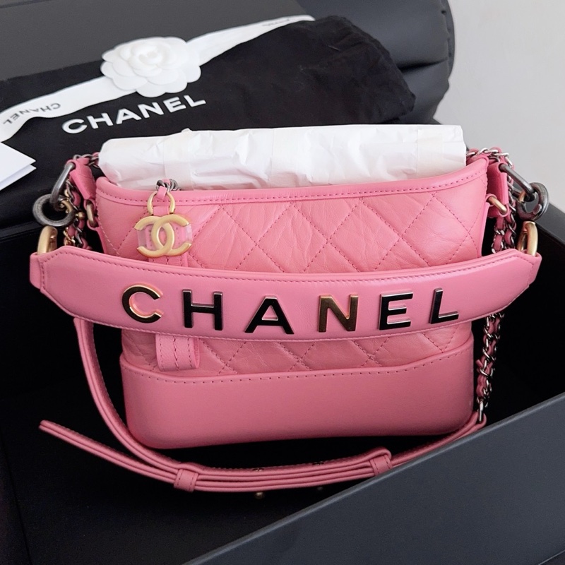 【近新閒置品】高價款閒置品Chanel香奈兒唇膏粉小號手柄流浪鏈條包手柄款29開-2