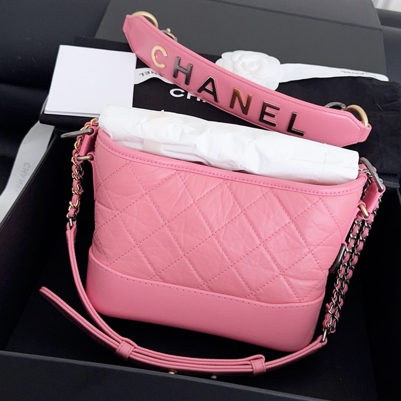 【近新閒置品】高價款閒置品Chanel香奈兒唇膏粉小號手柄流浪鏈條包手柄款29開-3