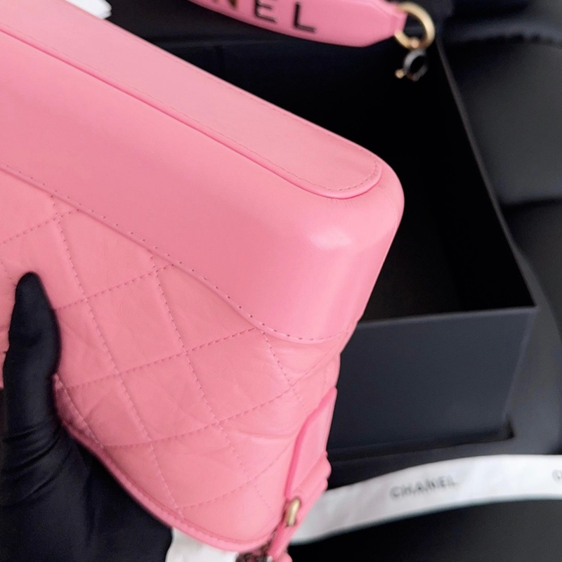 【近新閒置品】高價款閒置品Chanel香奈兒唇膏粉小號手柄流浪鏈條包手柄款29開-9
