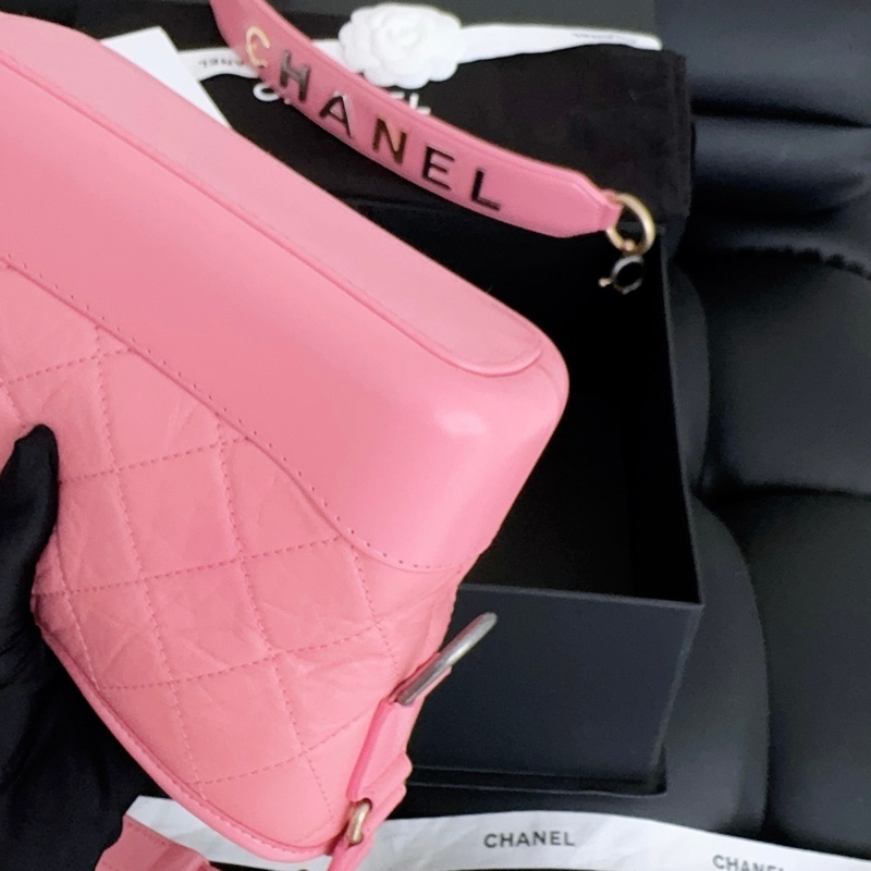 【近新閒置品】高價款閒置品Chanel香奈兒唇膏粉小號手柄流浪鏈條包手柄款29開-11