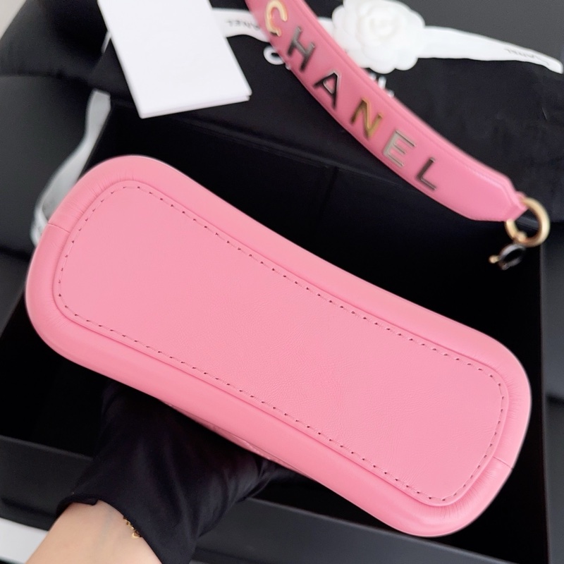 【近新閒置品】高價款閒置品Chanel香奈兒唇膏粉小號手柄流浪鏈條包手柄款29開-13