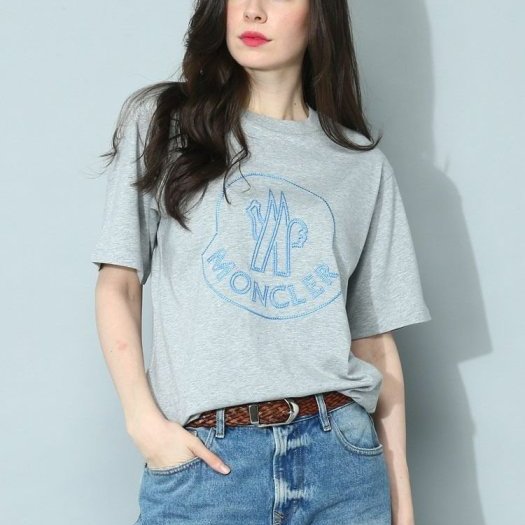 💎Han's house精品服飾💎moncler 刺繡 LOGO 短 T 男女共穿 現貨 S 原價10800-1
