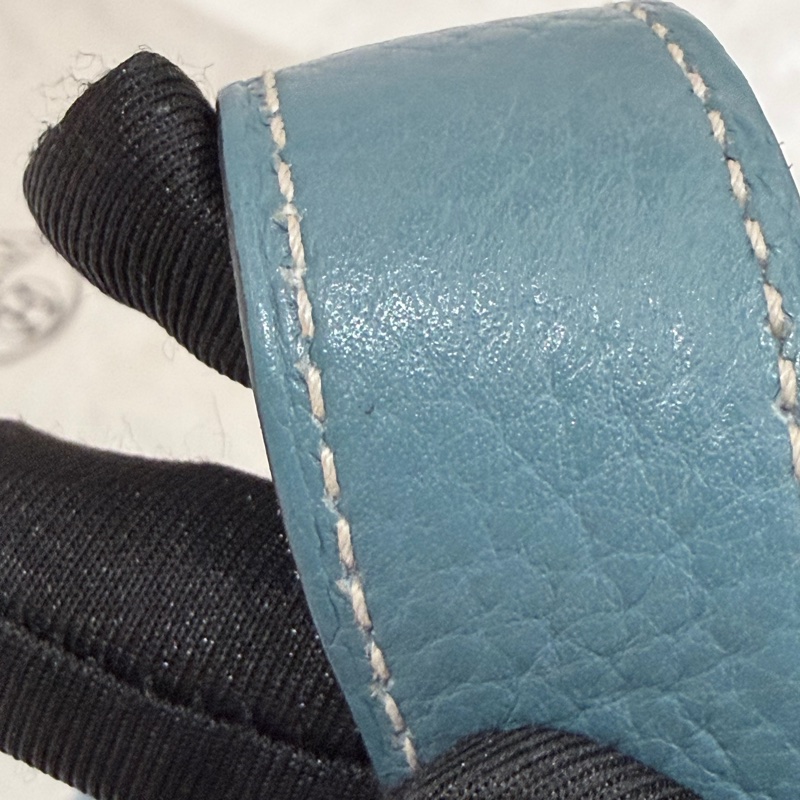 Hermes/ Picotin 18/ 框Q/ 牛仔藍銀扣/ TC-22