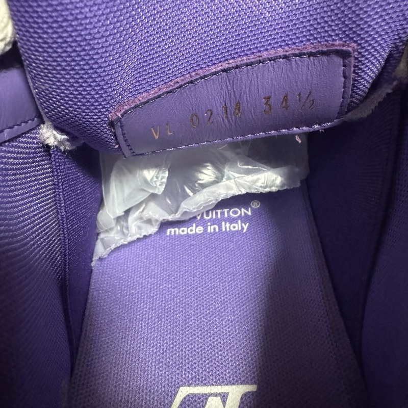 Lv Trainer Maxi小胖丁 路易威登麵包鞋女款白紫 34.5碼-5