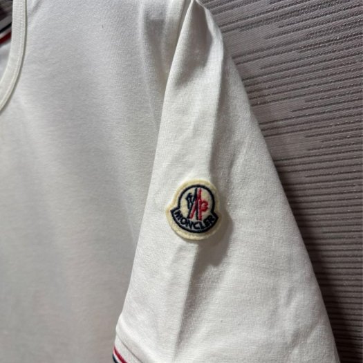 💎Han's house精品服飾💎moncler LOGO 彩條 短 T 現貨 XXL 原價10000-4