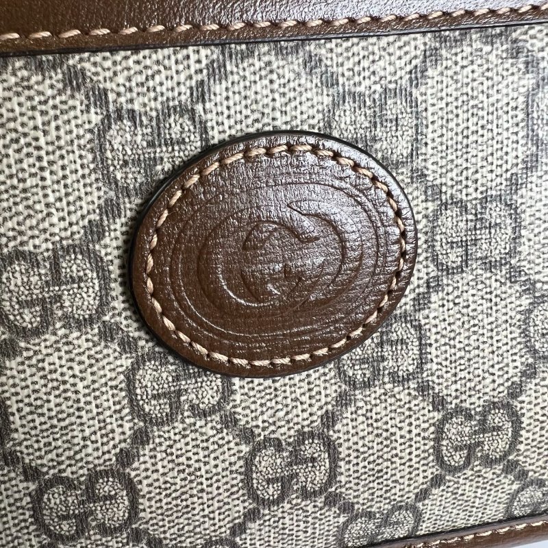 GUCCI 658572棕老花相機包-8