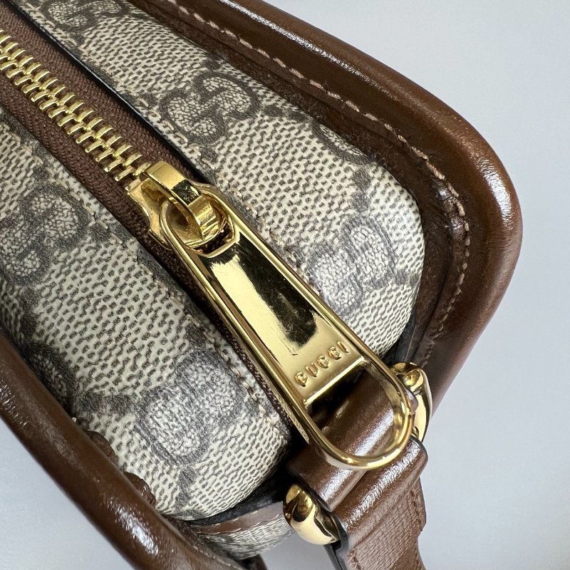 GUCCI 658572棕老花相機包-9
