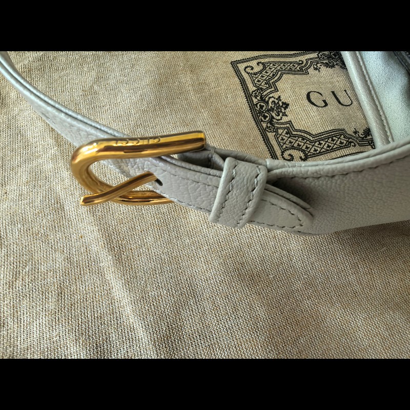 GUCCI Aphrodite雙G全皮革肩背包-10