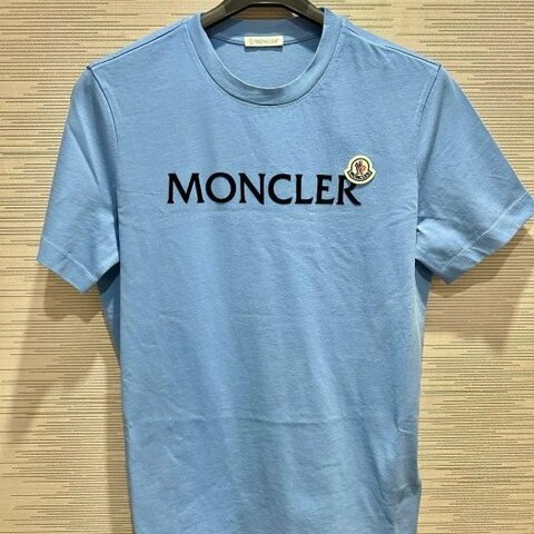 💎Han's house精品服飾💎moncler LOGO 短 T 藍 現貨 XS 原價12500