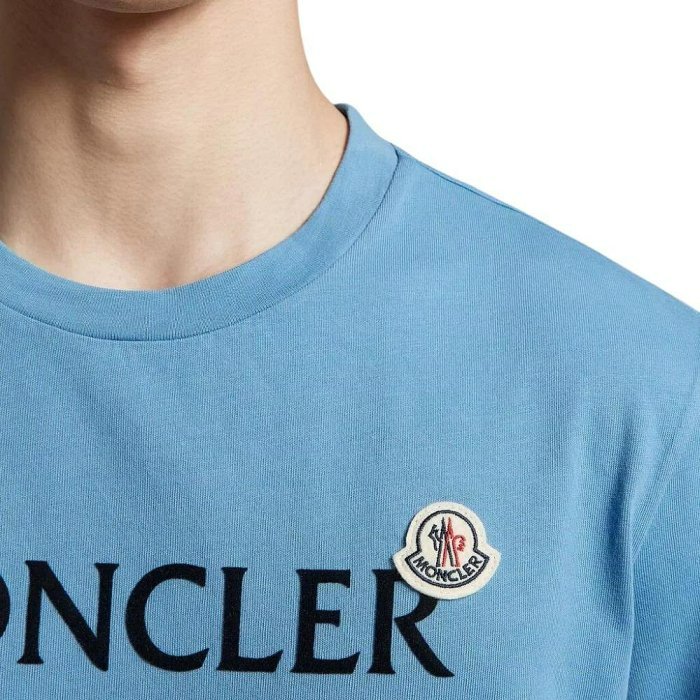 💎Han's house精品服飾💎moncler LOGO 短 T 藍 現貨 XS 原價12500-6