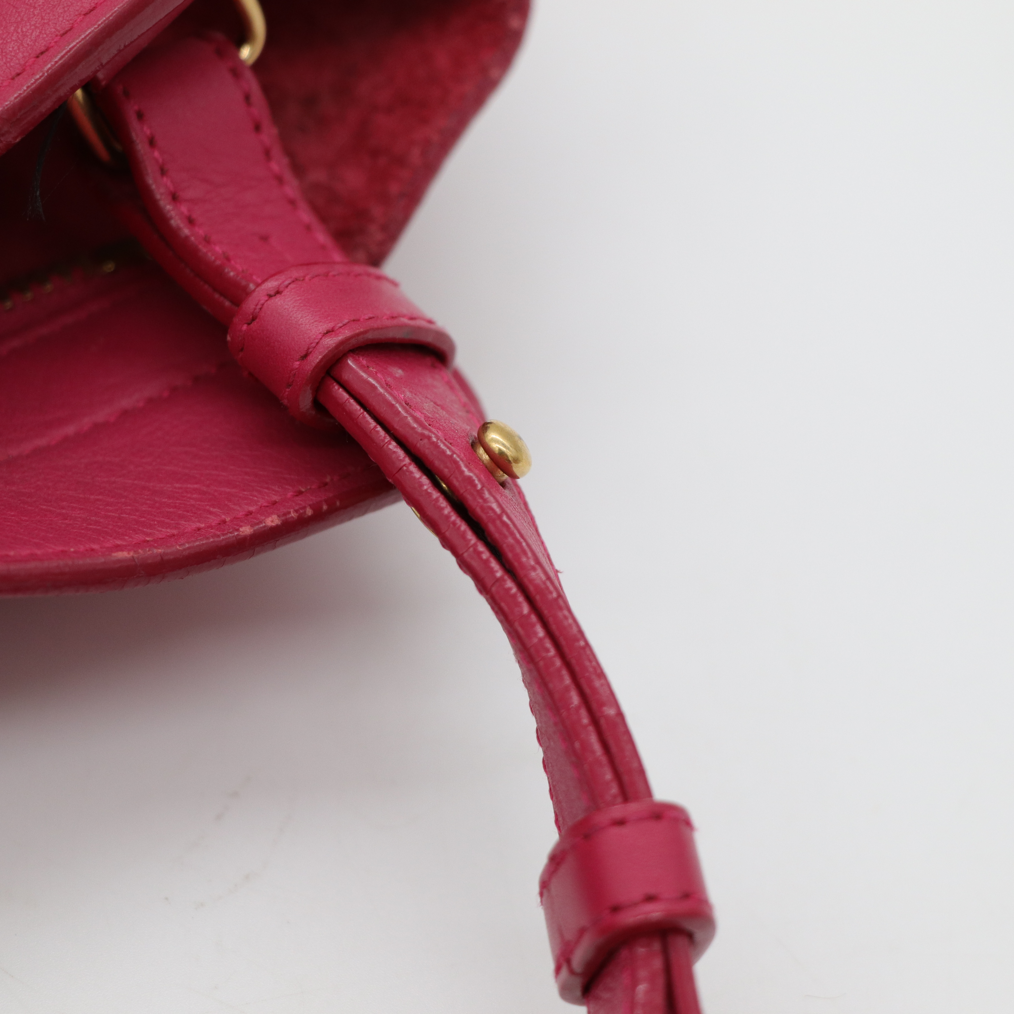 Saint Laurent 聖羅蘭 桃紅色 牛皮 手提包 斜挎包-25