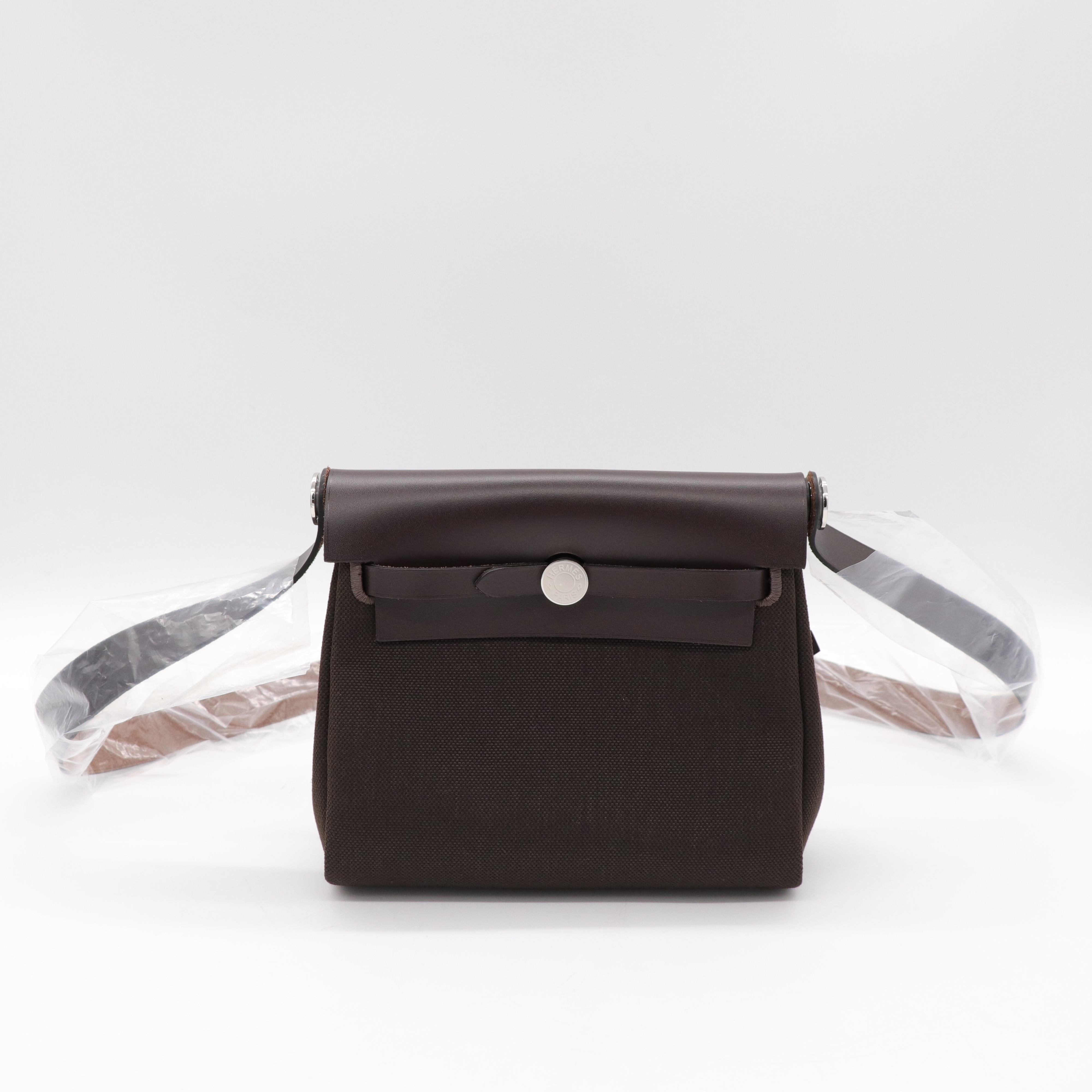 Hermes Herbag Mini 20cm 烏木色 銀扣-1