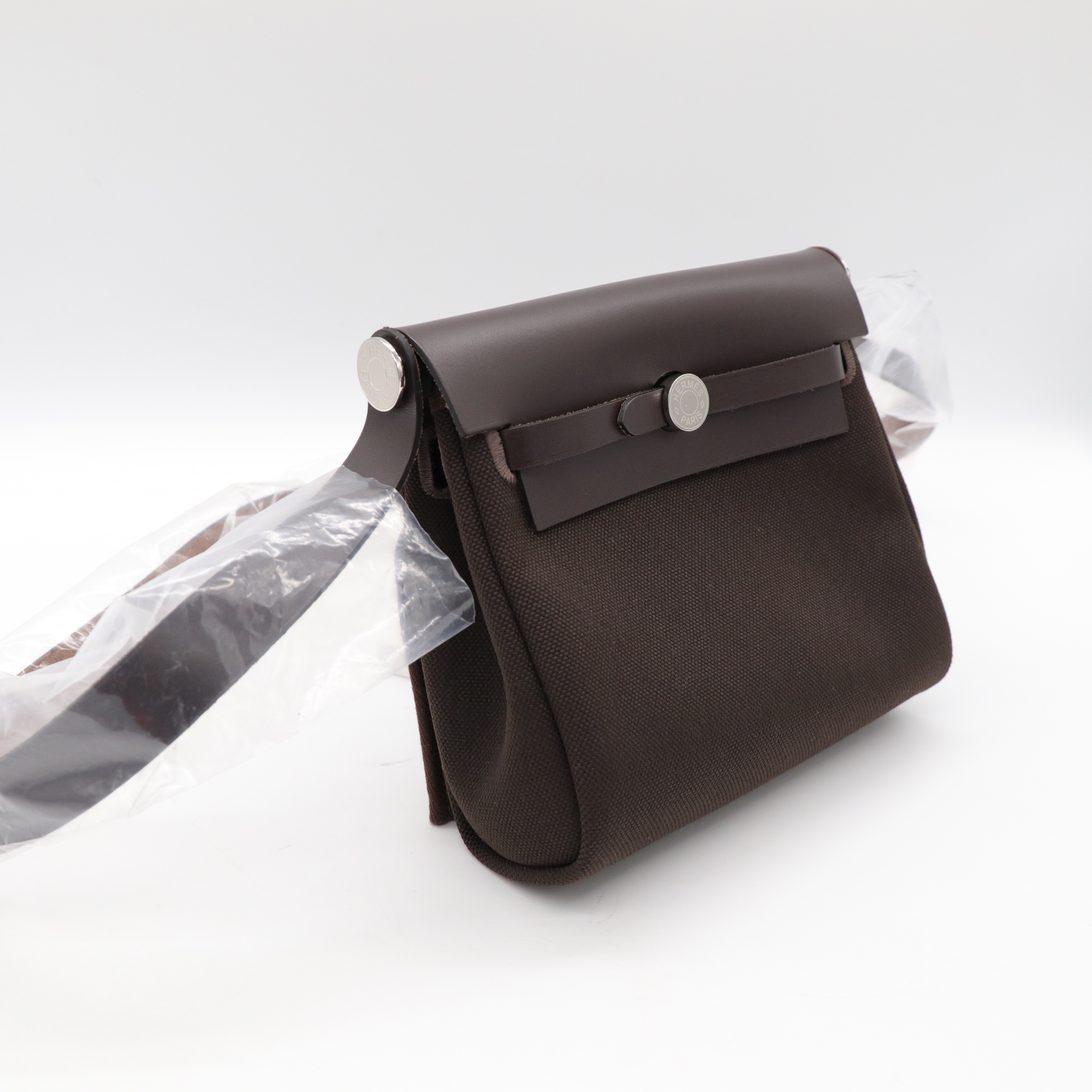Hermes Herbag Mini 20cm 烏木色 銀扣-2