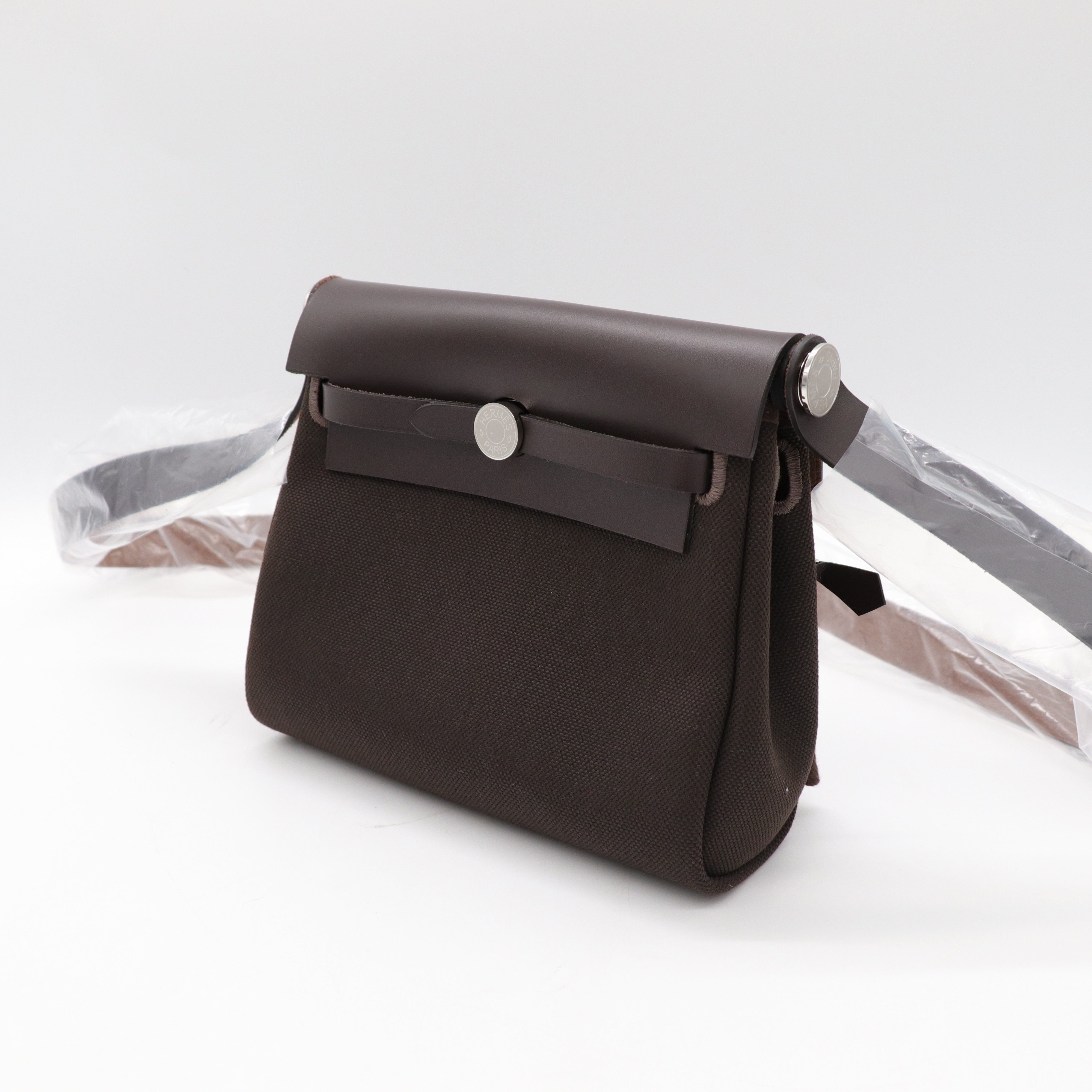 Hermes Herbag Mini 20cm 烏木色 銀扣-3