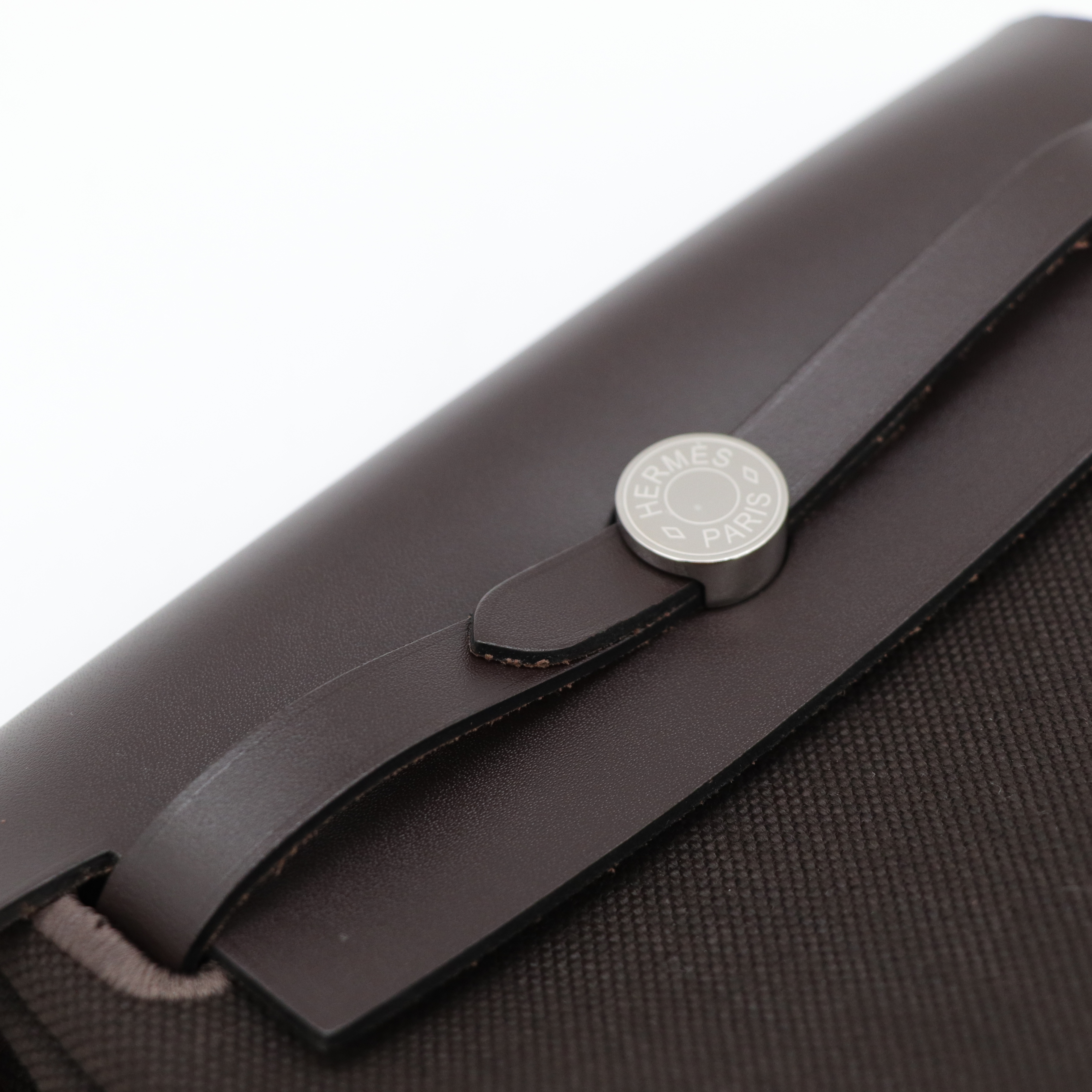 Hermes Herbag Mini 20cm 烏木色 銀扣-7