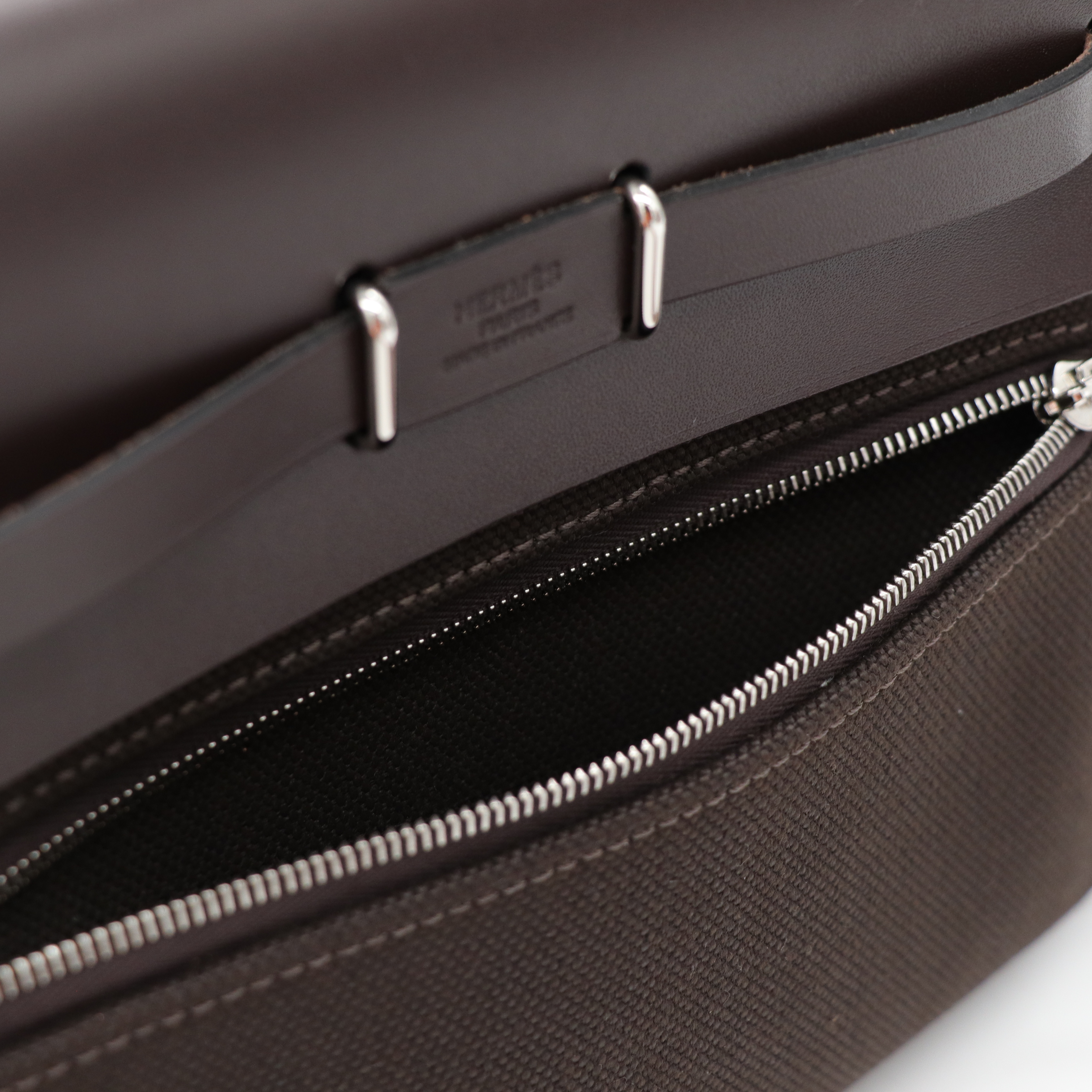 Hermes Herbag Mini 20cm 烏木色 銀扣-10