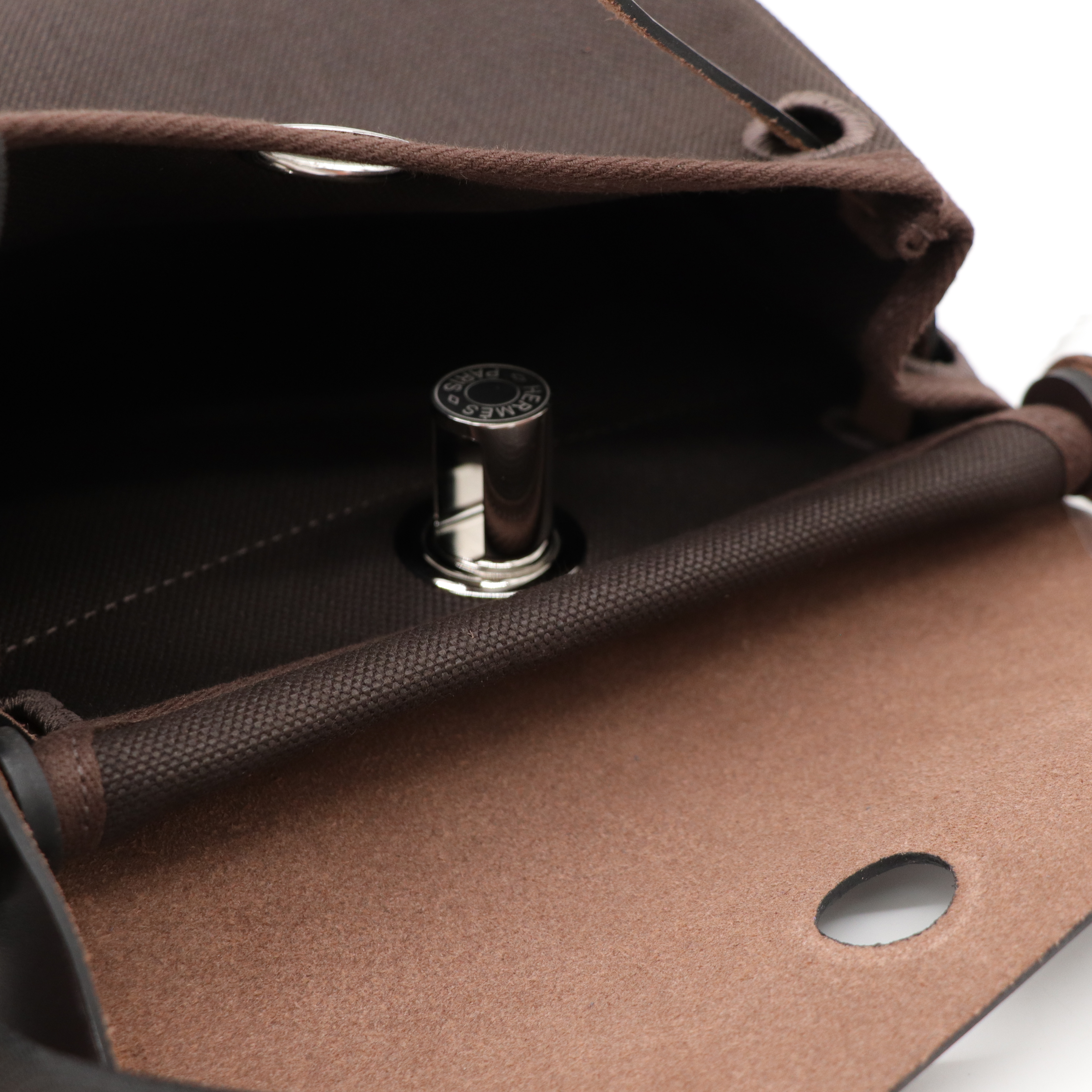 Hermes Herbag Mini 20cm 烏木色 銀扣-12