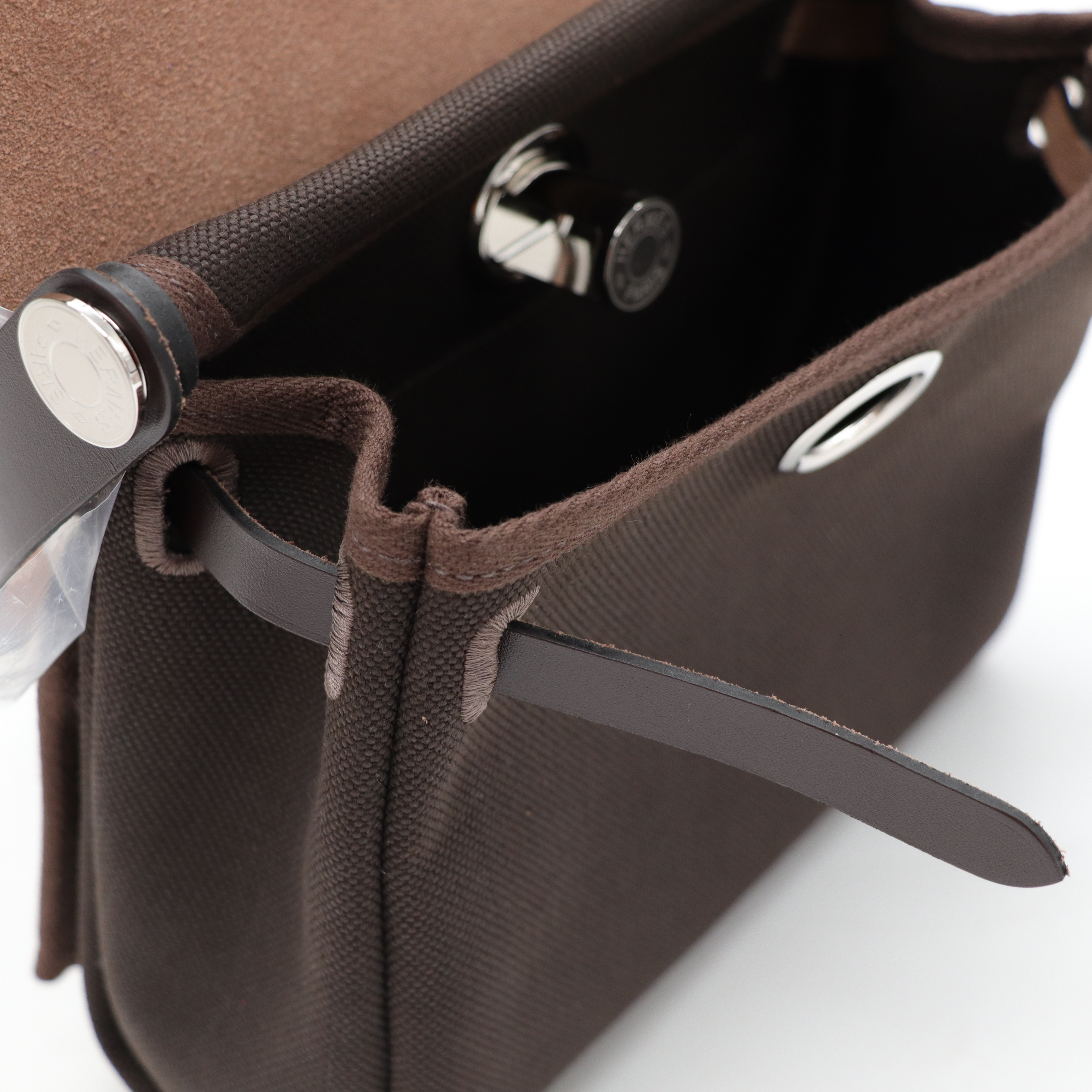 Hermes Herbag Mini 20cm 烏木色 銀扣-13