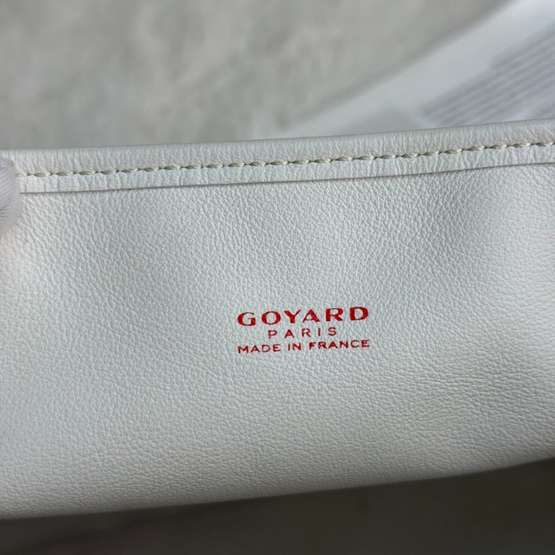 Goyard mini tote老花白灰色-7