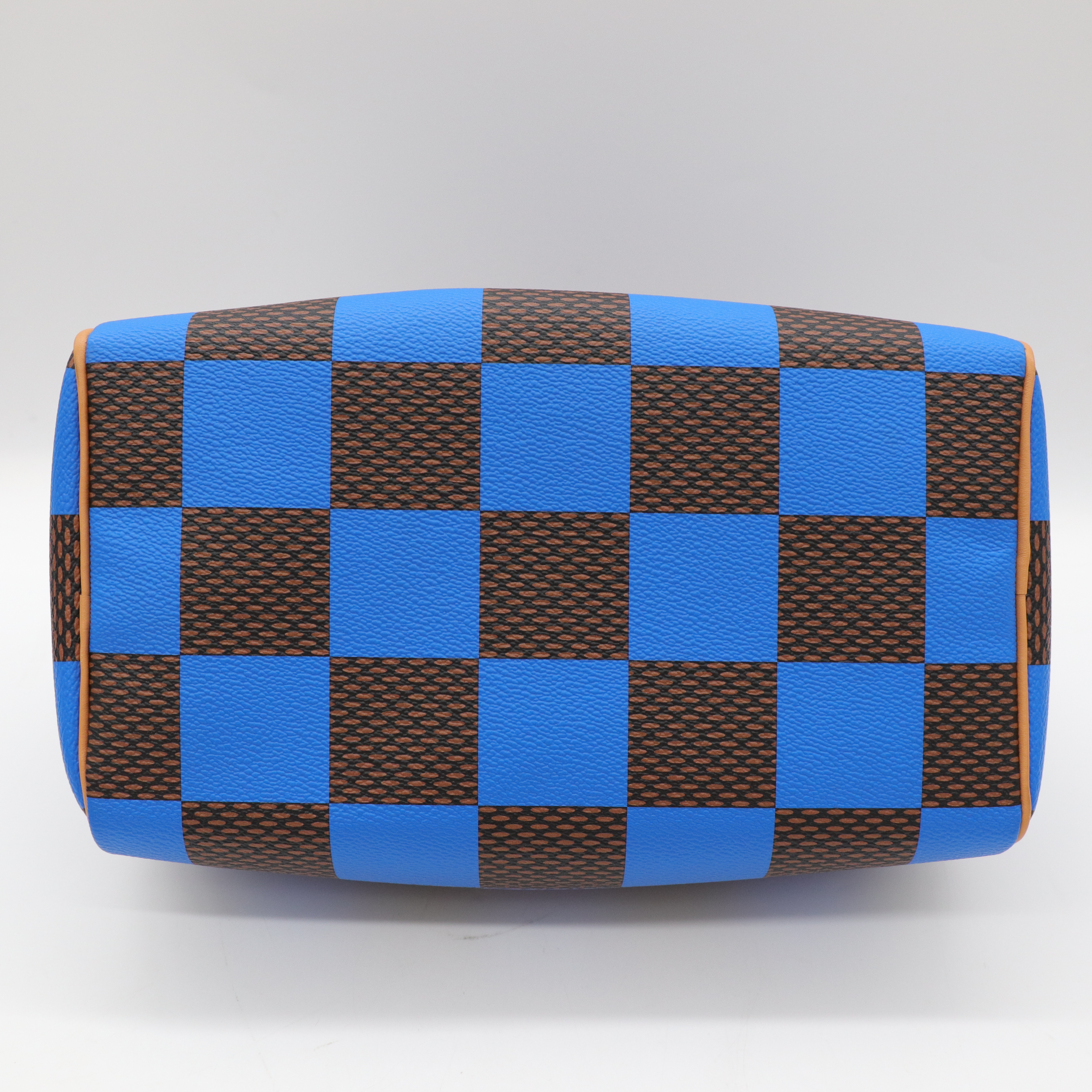 Louis Vuitton路易威登 SPEEDY 25BLUE COATED CANVAS 藍色 手提包 肩背包-10