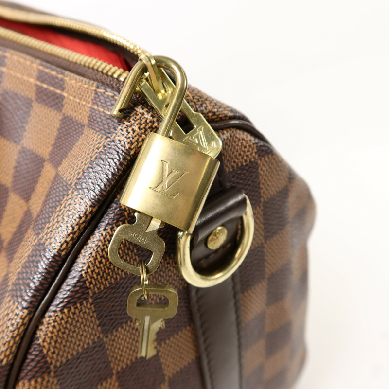 LOUIS VUITTON Damier Speedy Bandouliere 30手挽肩背兩用袋-6