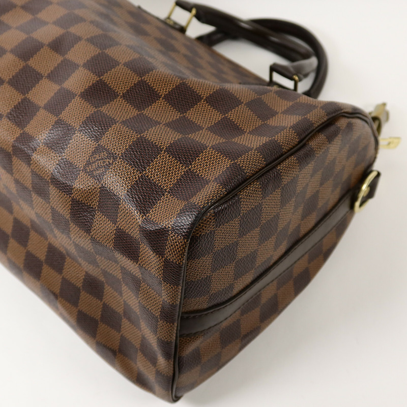 LOUIS VUITTON Damier Speedy Bandouliere 30手挽肩背兩用袋-11