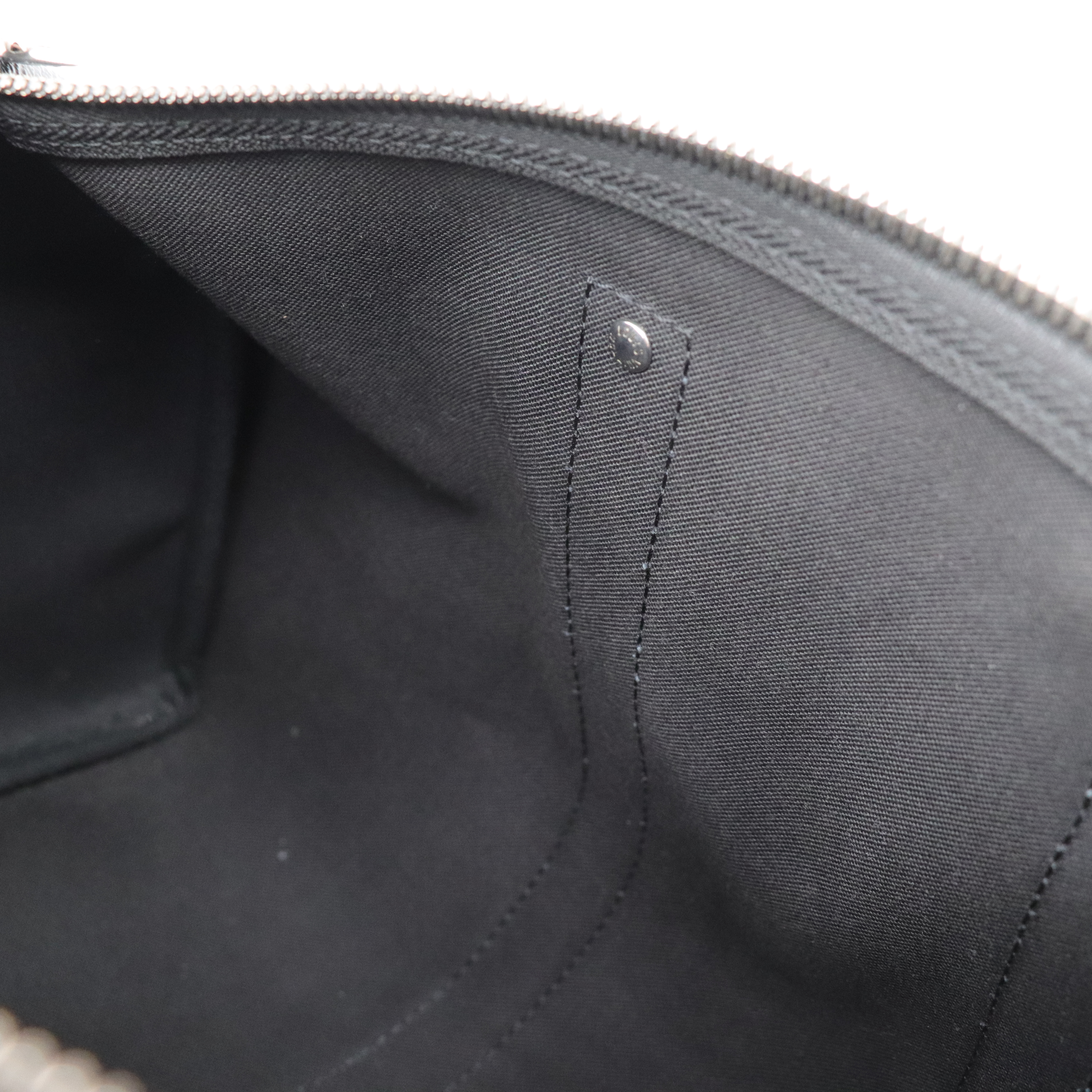 Louis Vuitton路易威登 黑色City Keepall Eclipse帆布 斜背包-11