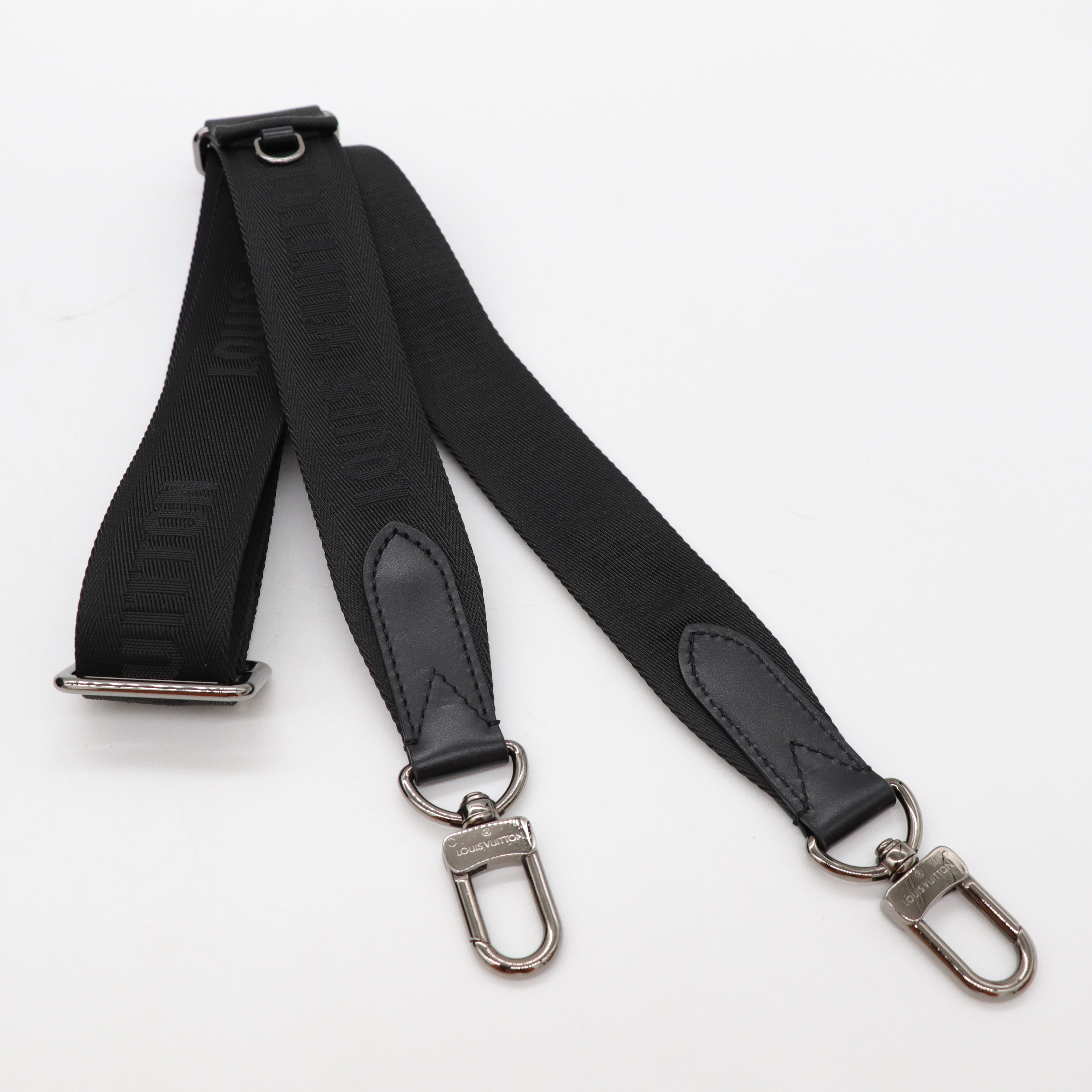 Louis Vuitton路易威登 黑色City Keepall Eclipse帆布 斜背包-14