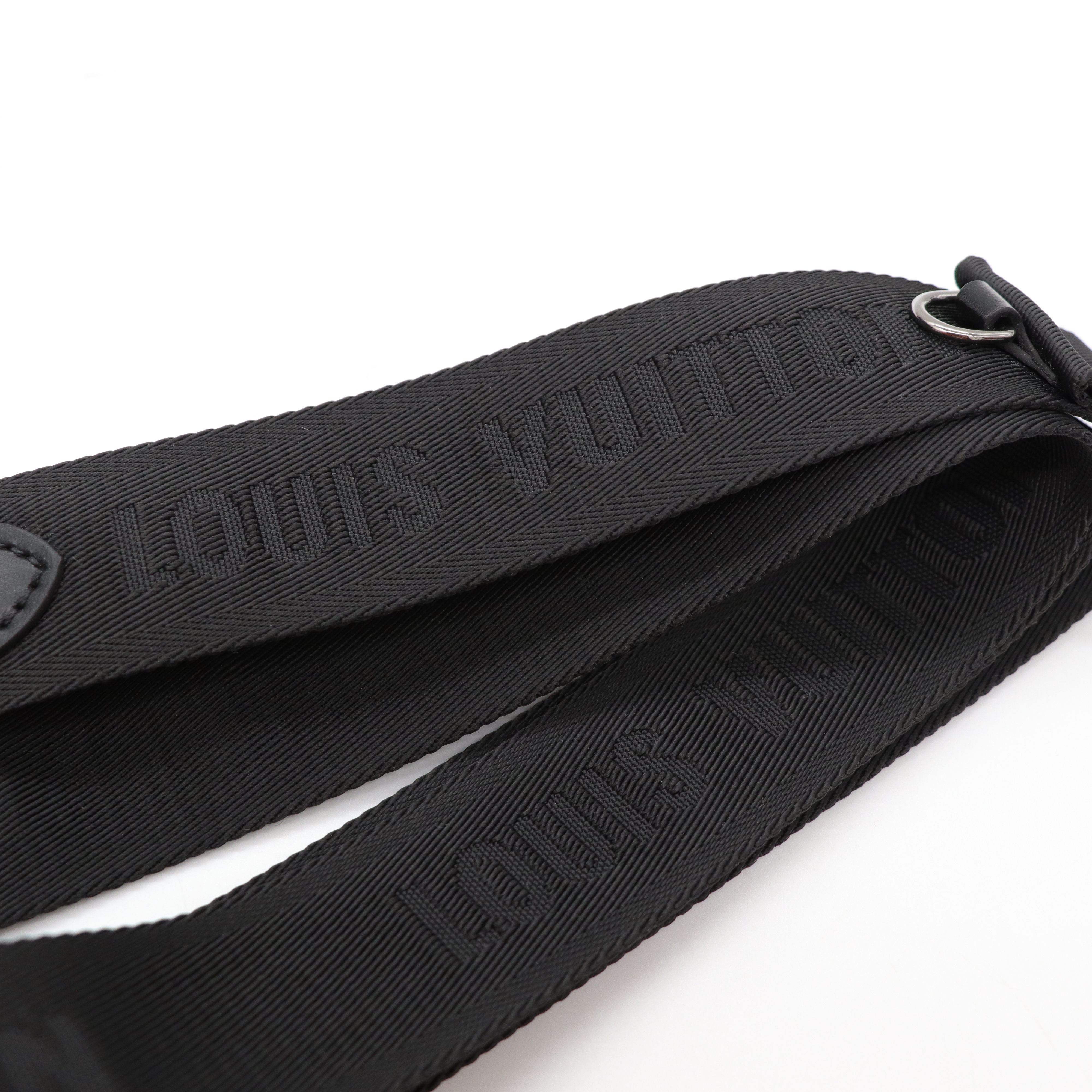 Louis Vuitton路易威登 黑色City Keepall Eclipse帆布 斜背包-17