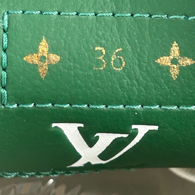 Louis Vuitton路易威登白綠板鞋 尺碼:36 白綠-6