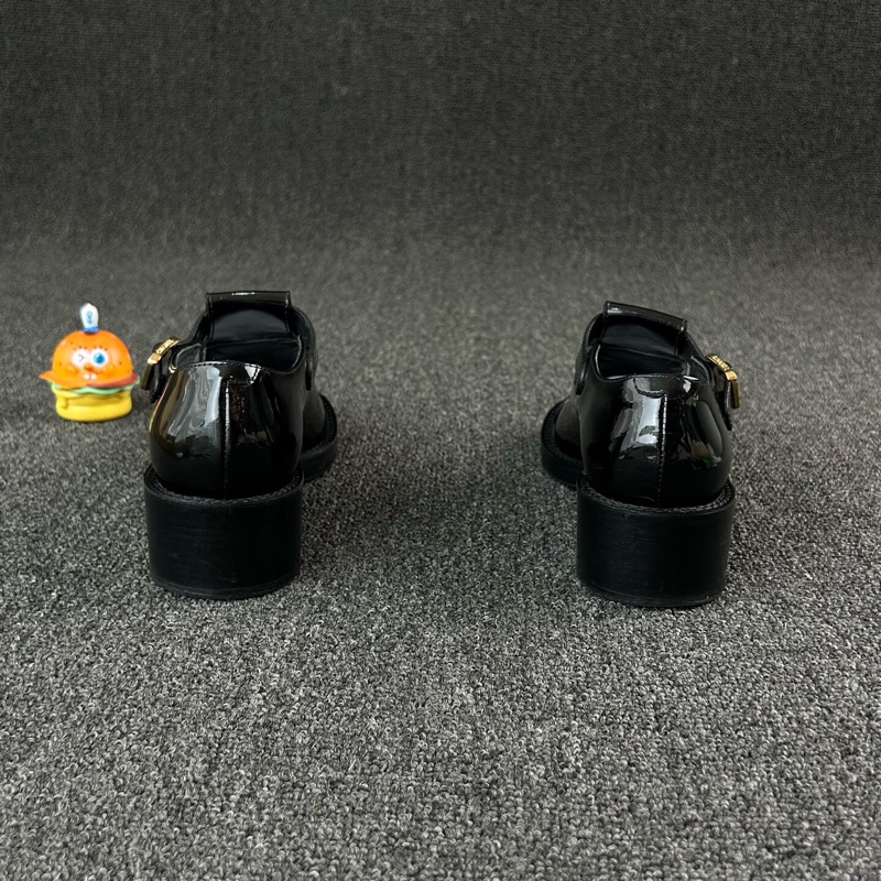 Chanel香奈兒黑色漆皮瑪麗珍鞋 尺碼：36  已貼底-4