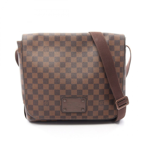 路易威登 Brooklyn MM 單肩斜背包 N51211 Damier Ebene 帆布 二手