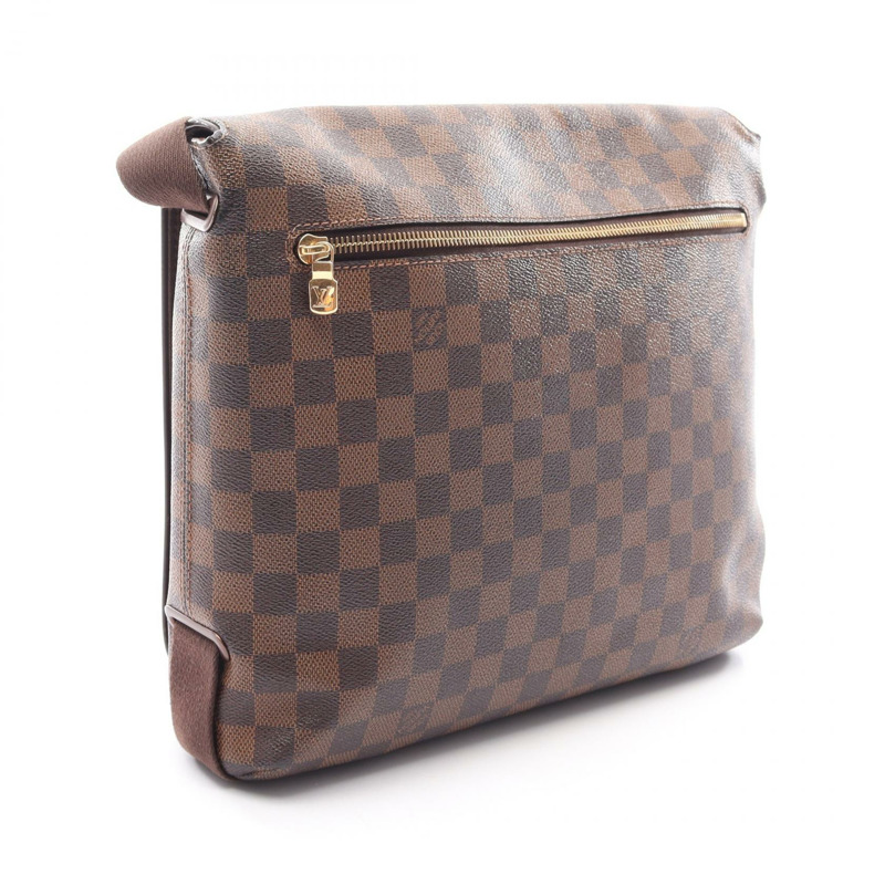 路易威登 Brooklyn MM 單肩斜背包 N51211 Damier Ebene 帆布 二手-1